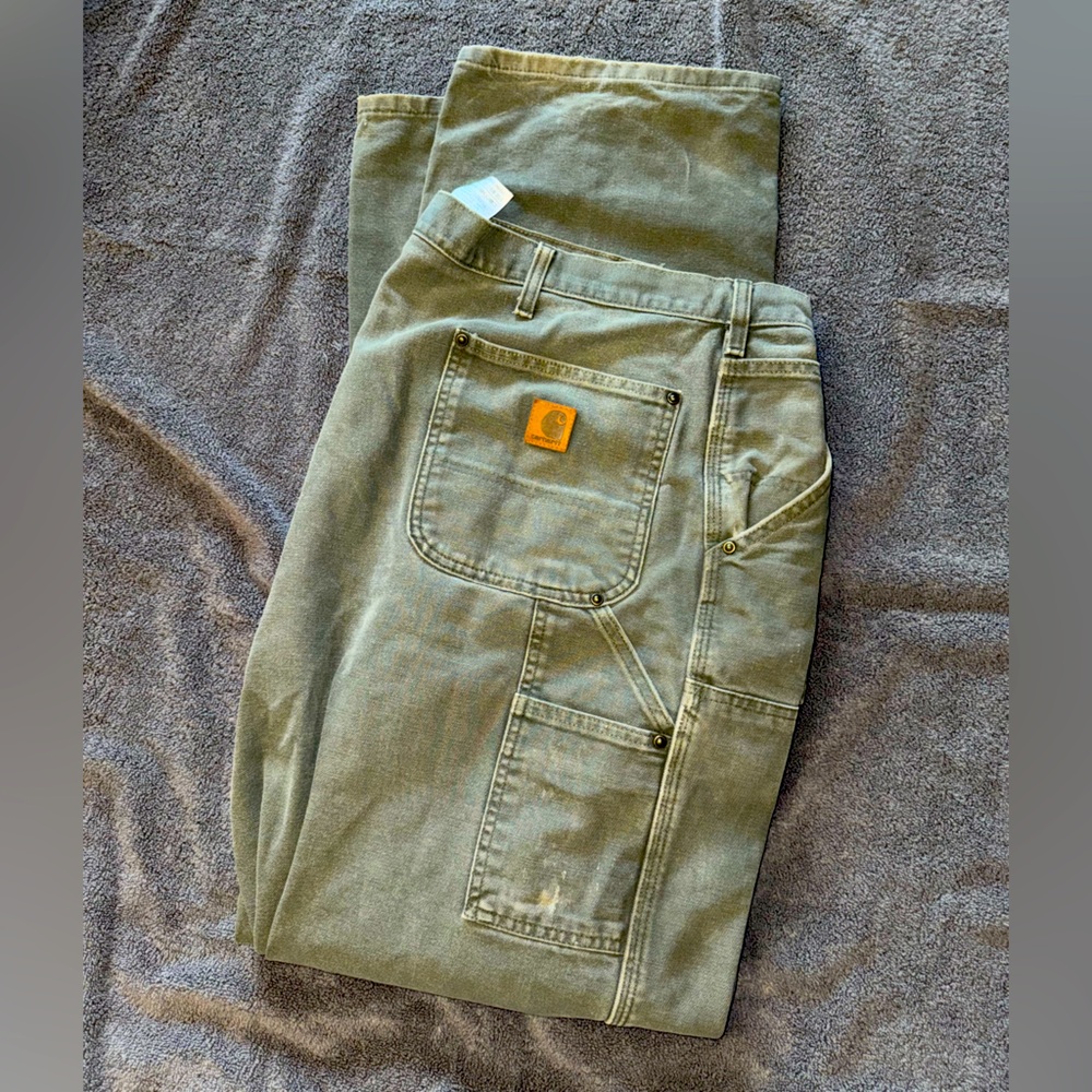 Green Carhartt Work Pants